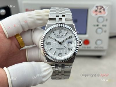Replica Rolex Land-Dweller 40 watch Oystersteel White Dial Citizen Movement